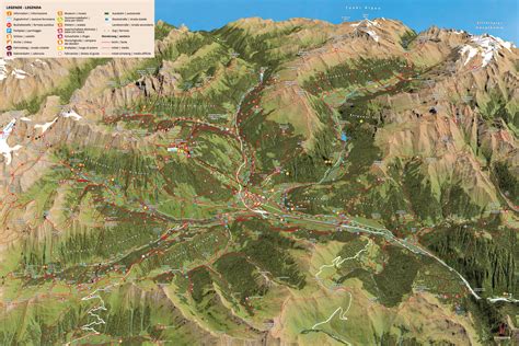 3D Panoramakarte Sommer Sterzing Regionsansicht TOURISVIS