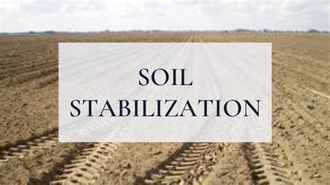 Soil Stabilization - Civil Wale