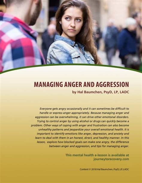 Managing Anger and Aggression (MH Lesson) – Journey To Recovery