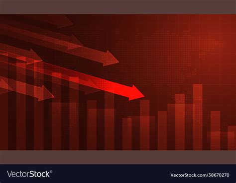 Stock Exchange Loss Red Screen Symbol Royalty Free Vector