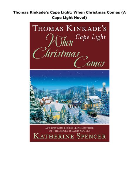 Pdfreaddownload Thomas Kinkades Cape Light When Christmas Comes