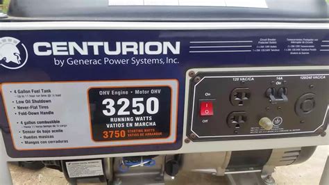 Centurion 3250 Watt Generator Parts