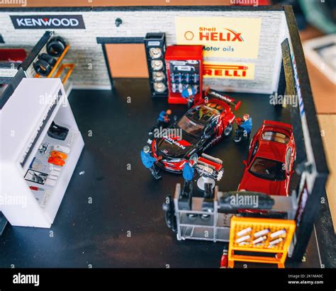 Perak Malaysia Aug Custom Model Car Toyota Supra In A Workshop By Hot Wheels Hot