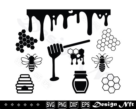 Honeycomb Svg, Honeycomb Clipart, Cut Files for Silhouette, Files for ...