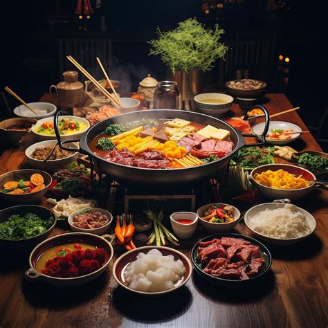 Premium AI Image Sichuan Hot Pot Extravaganza