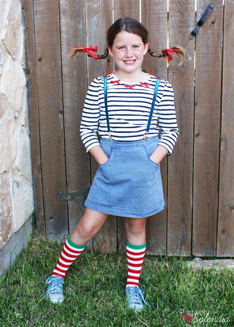 DIY Pippi Longstocking Costume And Hair Diy Halloween Costumes For