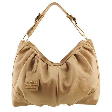 Bolsa Nude De Couro Leg Timo De Tamanho Grande