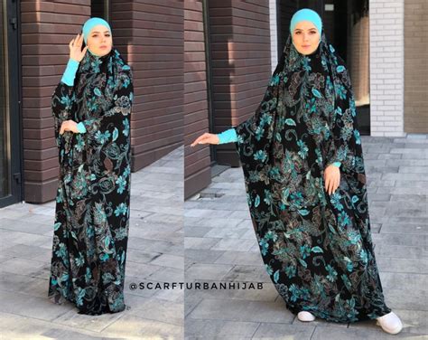 Floral Black And Tu Jilbab Limited Additional Wonderful Khimar