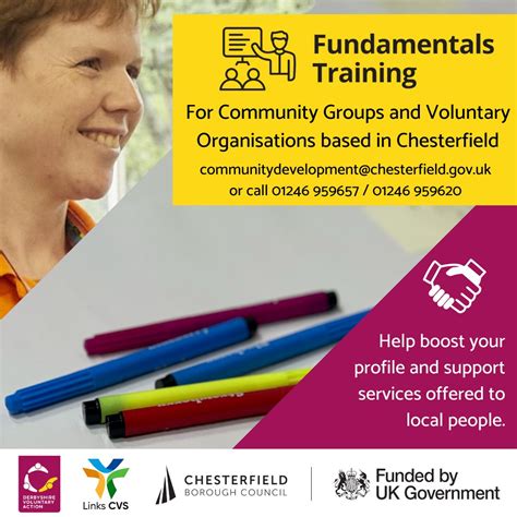 Free Training For Community Voluntary Groups In Chesterfield