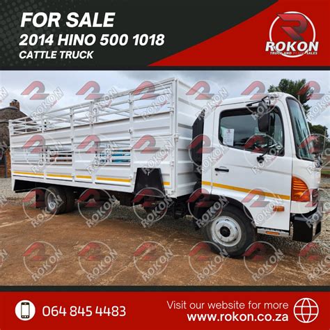 2014 Hino 500 1018 Cattle Truck Junk Mail