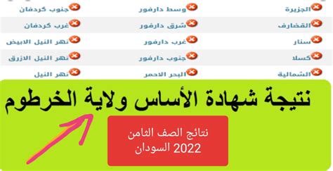 استخرج فورا نتيجة شهادة الاساس 2022 برقم الجلوس ولاية الخرطوم السودان