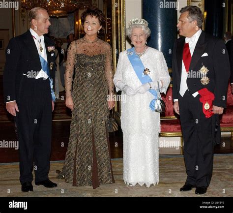 Queen Elizabeth II state banquet Stock Photo - Alamy