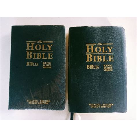 Kjv Diglot Parallel Bible Tagalog English Shopee Philippines