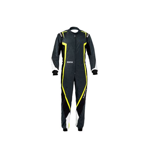 Combinaison Sparco Kerb Gris Jaune Noir Adulte Action Karting