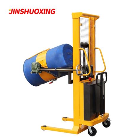 400kg 450kg 500kg Labor Saving Hydraulic Oil Drum Truck Manual Drum