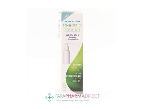 SensiOptic Spray Lubrification des Yeux et des Paupières 10ml