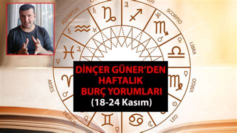 Astrolog Dinçer Güner den haftalık burç yorumları 18 24 Kasım