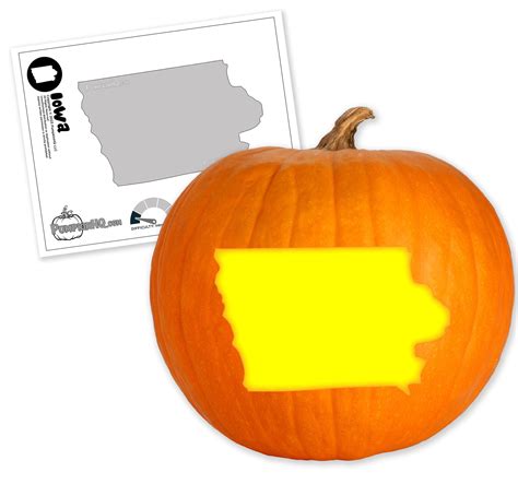 Iowa Pumpkin Carving Stencil - Pumpkin HQ