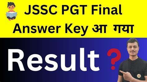 Jssc Pgt Final Answer Key Released Jssc Pgt Result Jssc Pgt