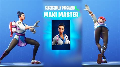 New Maki Master Skin With Thicc Dance Emotes 😍 ️ Youtube