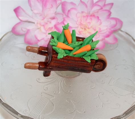 Fondant Wheelbarrow Cake Topper Wheelbarrow Topper Fondant Etsy