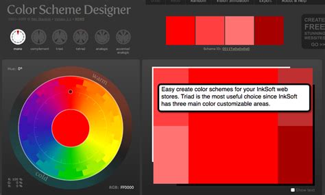 Color Scheme Designer 3: Free web color tool