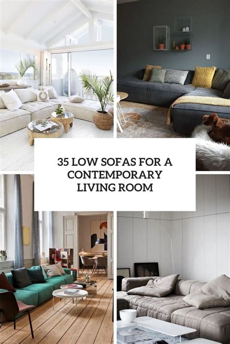 35 Low Sofas For A Contemporary Living Room - Shelterness