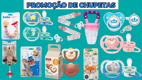 PROMOÇÕES E PREÇOS DE CHUPETAS E PRENDEDORES DE CHUPETAS DE BEBÊ NO