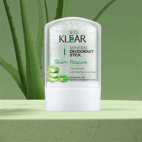 Deoklear Classic Pure Mineral Deodorant Stick Skin Rescue 70 G