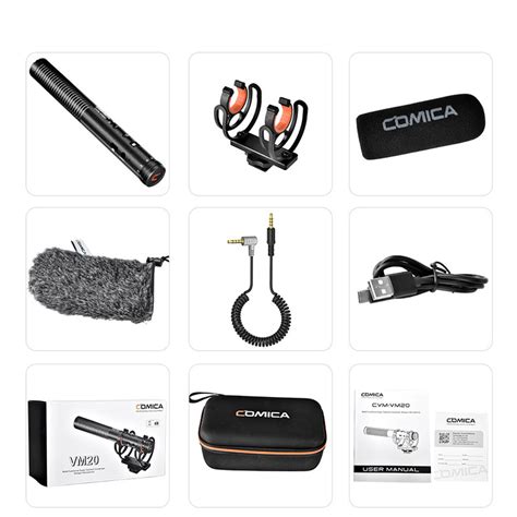 Comica-CVM-VM20-Super-Cardioid-Condenser-Shotgun-Microphone-OLED-Multi ...