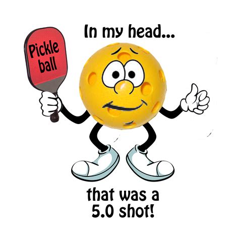 pickleball "In My Head" (Available at zazzle.com/grandys Pickleball ...