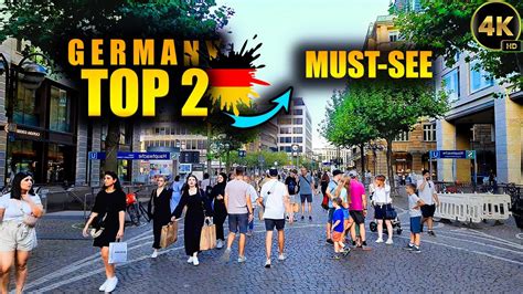 Frankfurt Darmstadt Walking Tour Germany K Video Youtube