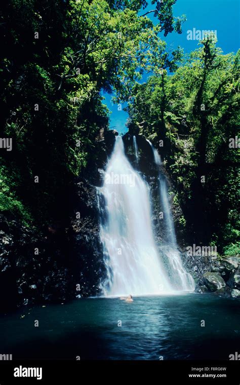 Fiji Islands, Taveuni, Tavoro Waterfalls, Bouma National Heritage Park ...