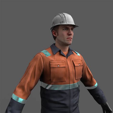 Construction Worker 3D model Download for Free