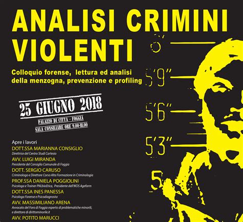 CRIMINI VIOLENTI Colloquio Forense Lettura Ed Analisi Della Menzogna