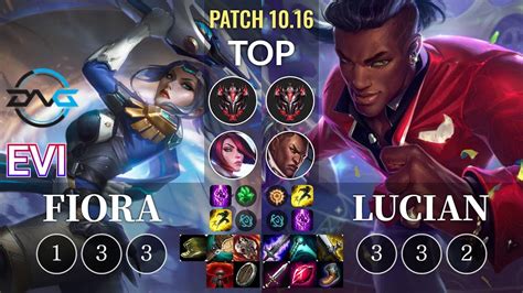 DFM Evi Fiora Vs Lucian Top KR Patch 10 16 YouTube