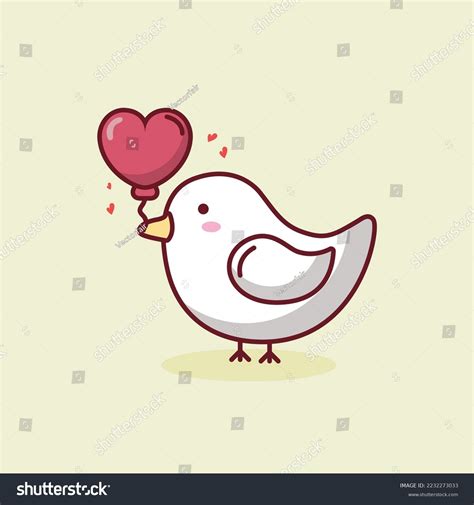 Dove Heart Love Icon Stock Vector Royalty Free 2232273033 Shutterstock