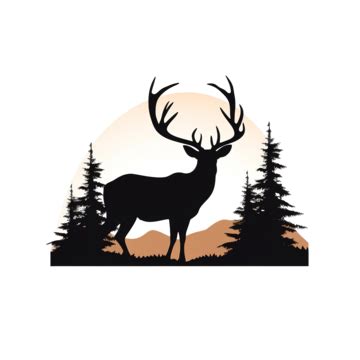 Best Hunting Deer Silhouette, Hunting, Deer, Silhouette PNG Transparent ...