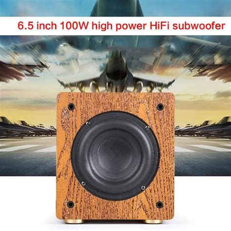 En Bois Haut Parleur Subwoofer Haute Puissance W Pouces