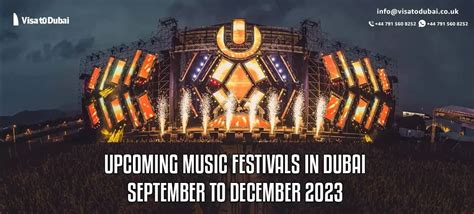 Upcoming Music Festivals in Dubai - September to December 2023