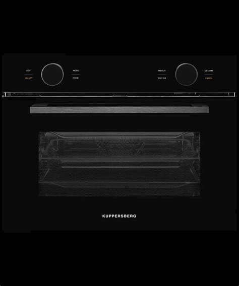 Духовой шкаф электрический с функцией СВЧ KMW 612 Black купить по цене ...