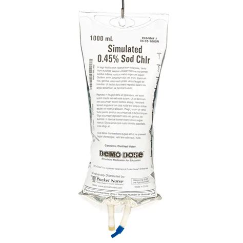 Demo Dose® 0 45 Nacl Iv Fluids Diamedical