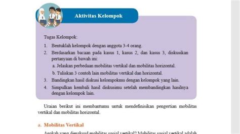 Kunci Jawaban Ips Smp Kelas 8 Halaman 85 Bentuk Bentuk Mobilitas Sosial