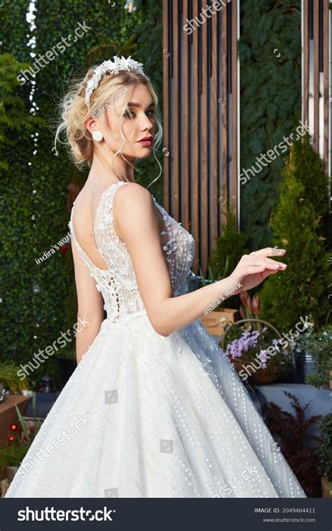 Стоковая фотография 2049464411 Sexy Beautiful Blonde Woman Pretty Bride Shutterstock