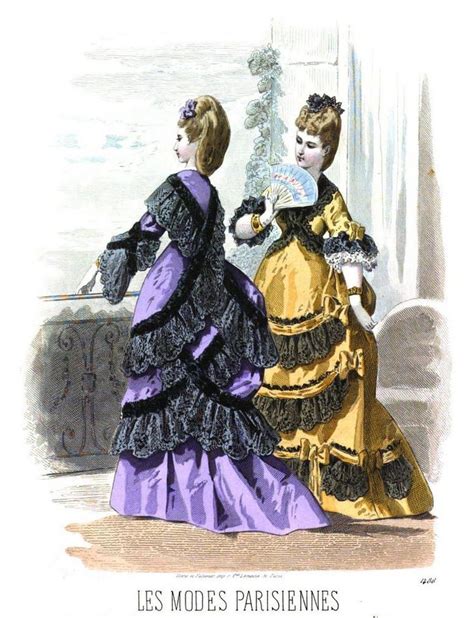 Les Modes Parisiennes 1872 Victorian Fashion 1870s Fashion