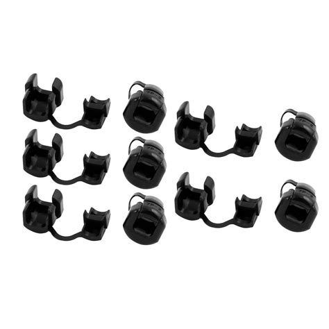 Uxcell 10Pcs 7P 2 Round Cable Wire Strain Relief Bush Grommet 16mm