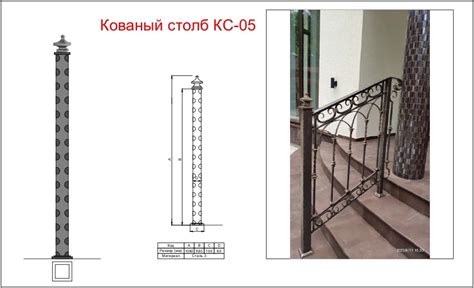 Кованые столбы и приглашения