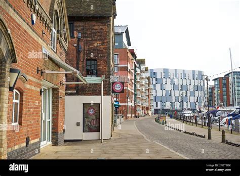 Waterfront scene at Ipswich marina, Suffolk, UK Stock Photo - Alamy