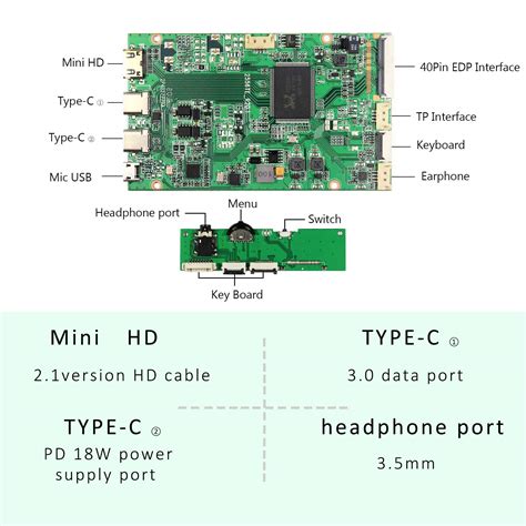 Buy Vsdisplay Hd Mi Type C Lcd Controller Board Vs Rtd Hc V Work