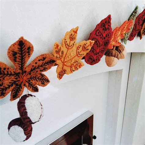 Autumn Leaf Felt Garland Kit - Featherstitch House